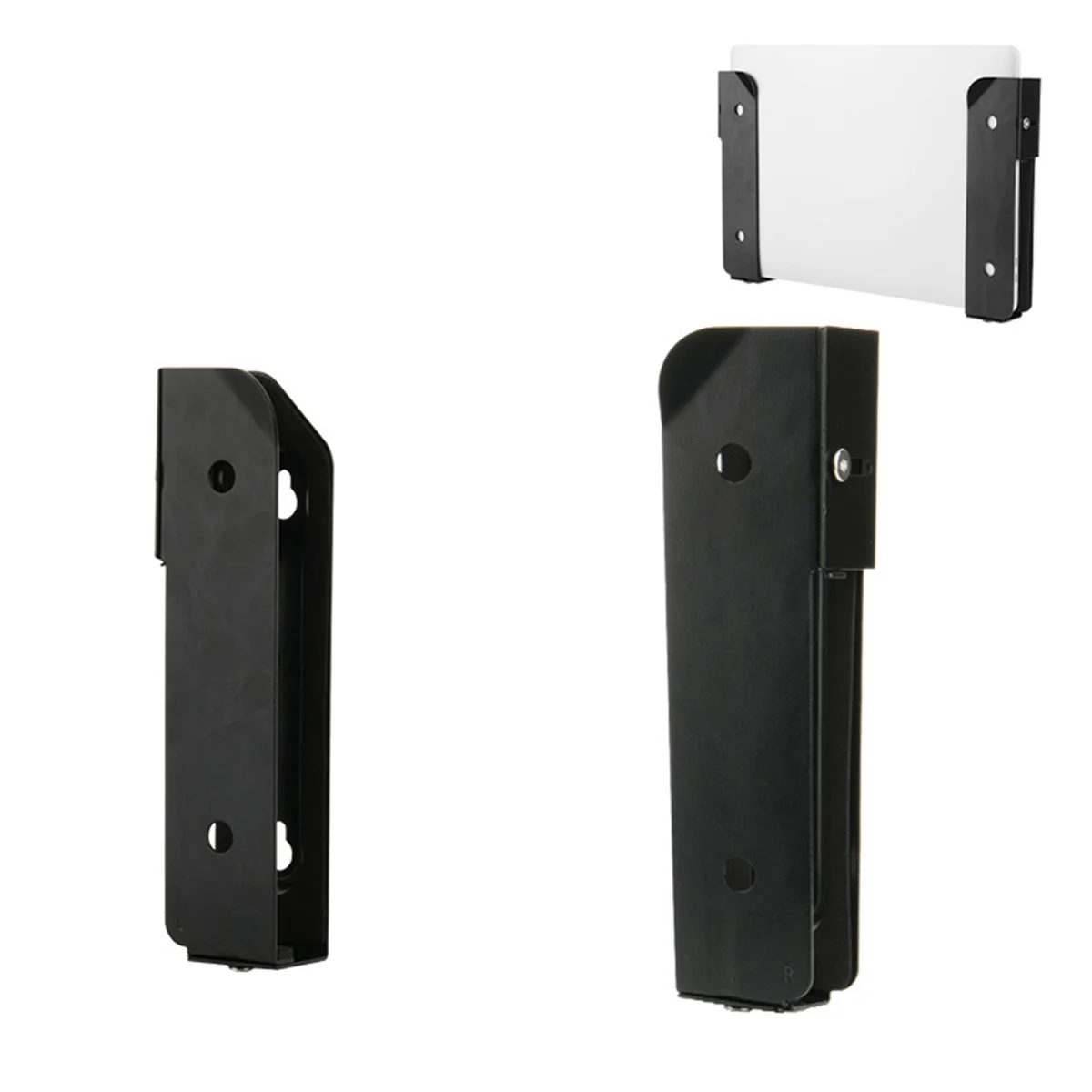 ABJG-حامل تخزين حائط للكمبيوتر المحمول العالمي، حامل معدني قابل للتعديل للكمبيوتر المحمول والكمبيوتر اللوحي