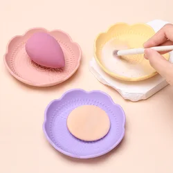 Silicone Brush Cleaner Makeup Brush Cleaning Bowl Scrubbe Box Foundation Make Up Washer Make-up Egg Sponge Storager Drying Tool