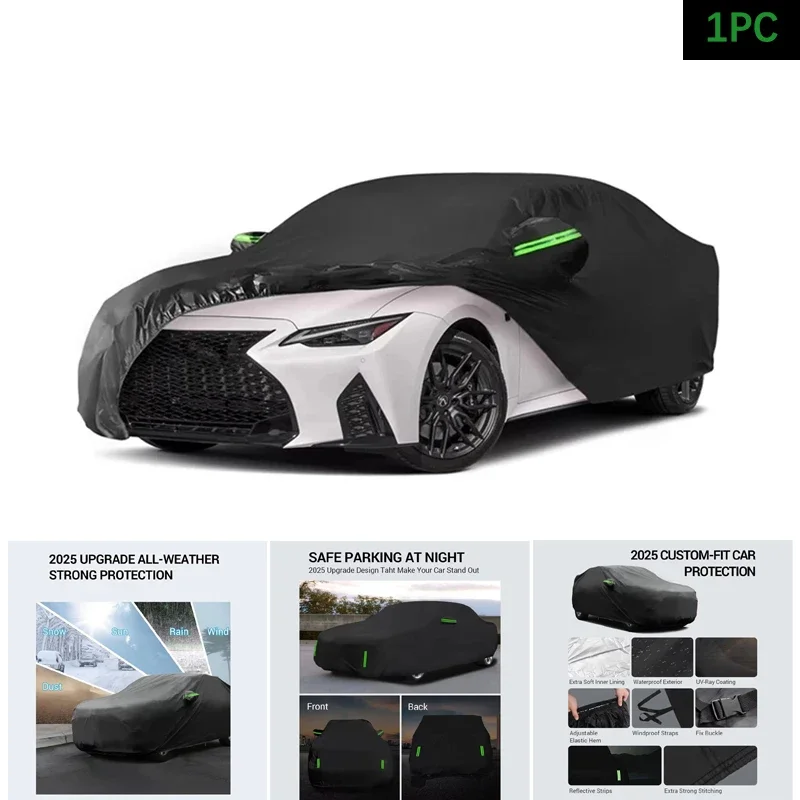 

Автомобильный чехол на заказ, водонепроницаемый, всепогодный, для автомобилей, защита от дождя, снега и солнца, для использования в помещении и на открытом воздухе для Lexus Is/IS300 2014-2025 гг.