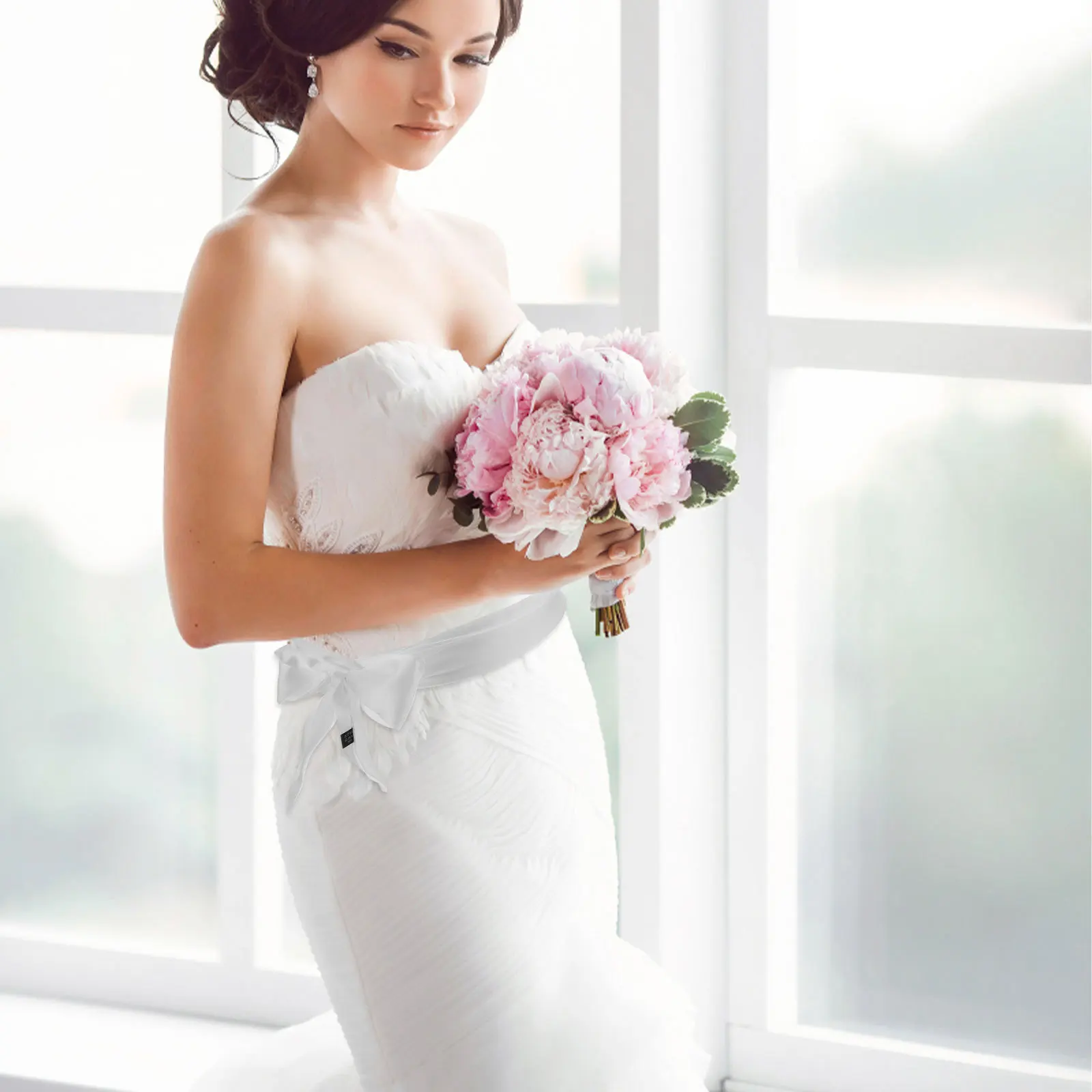 

Elegant Dress Belt for Women Stylish Cloth Waist Sash Lightweight Comfortable Fit for Bridal Gown Evening Party Outfit