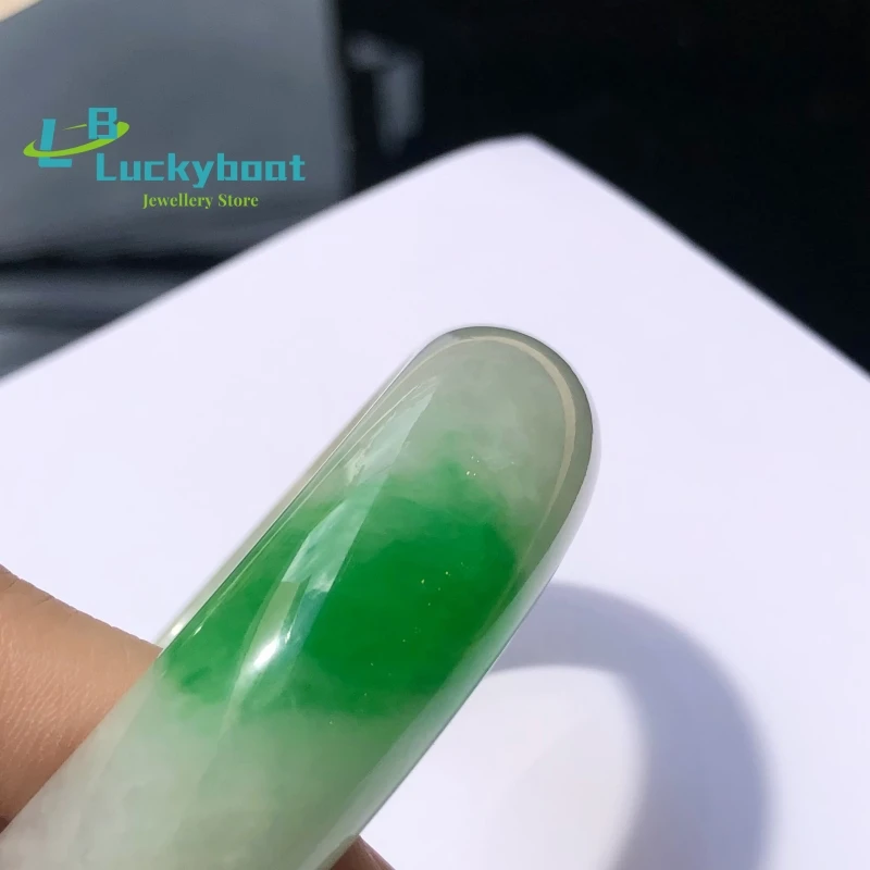 Natural ice type Myanmar mid-to-high-end women's jade bracelet jewelry