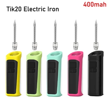 Potężna lutownica elektryczna DOTECO Tik20 400mAh bateria 510 gwint zmiennego napięcia pióro grzewcze narzędzie spawalnicze lutownica