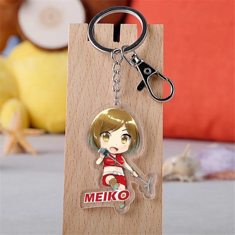 Anime Hatsune Miku LAITO MEIKO Kagamine Rin Len Cosplay Acrylic Key Chain Keychain Pendant Prop Accessories Gift