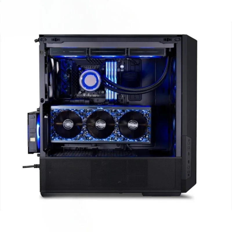 Desktop Computer Full Side Transparent MATX Sea View Room Lianli L216 Chassis - Black