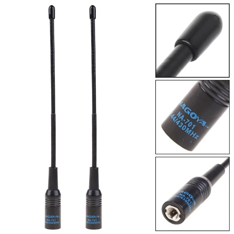 2x SMA-Male Flexible Antenna 144/430MHz NA-701 Dual Band for Yaesu VX-3R7R Radio best sale