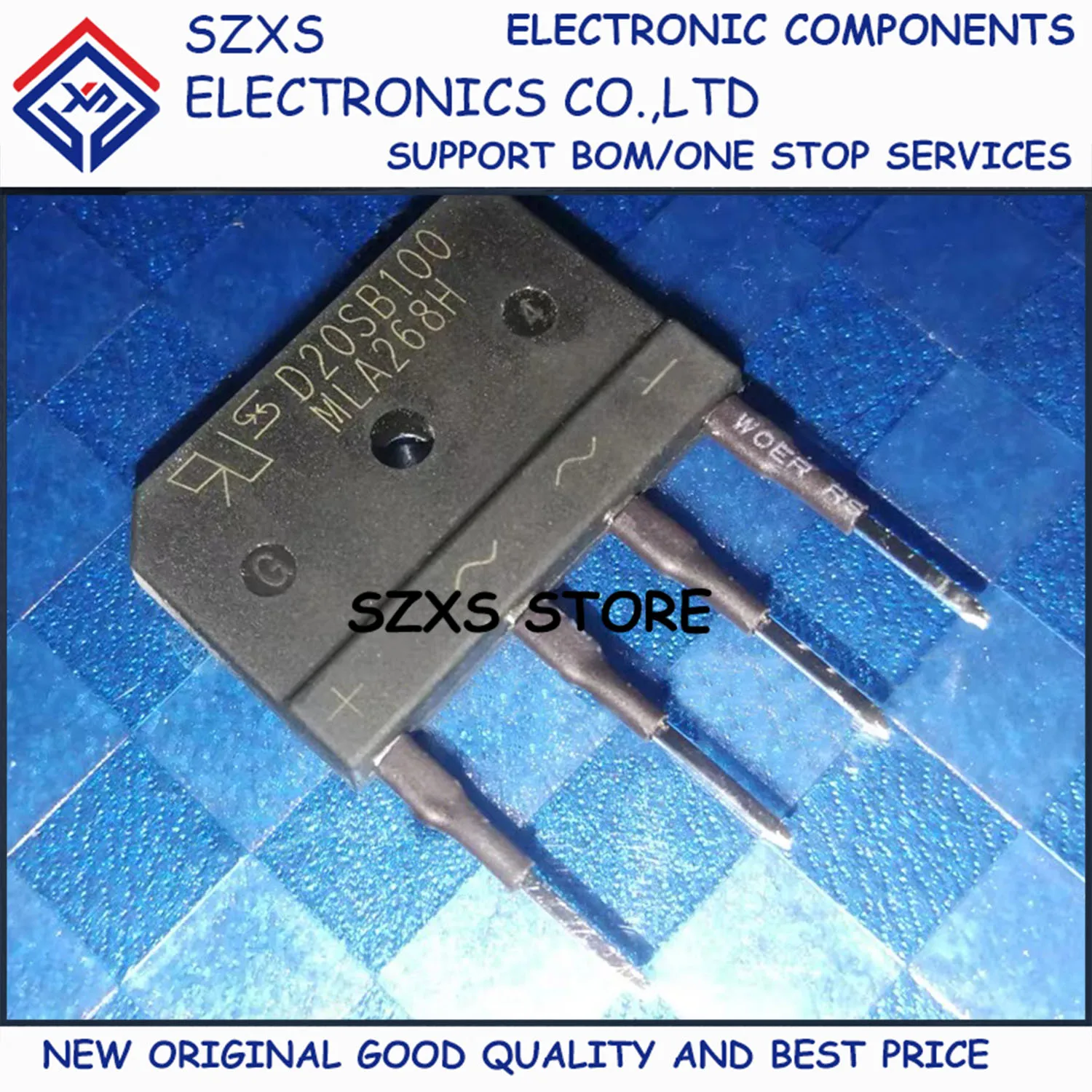 

New Original 10Pcs D20SB100 D20XB100 D25SB100 D25XB100 ZIP-4 Induction Cooker Rectifier Bridge In Stock Good Quality