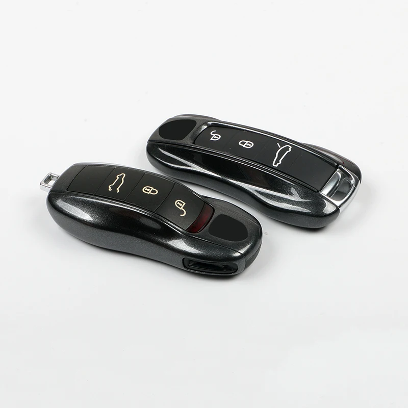 

Car Key Case Shell Fob Remote Cover 3pcs for Porsche MACAN Cayenne Panamera Taycan Boxster 718/911 Car Interior Accessories