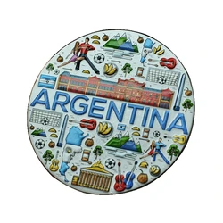 Handmade Painted Argentina 3D Fridge Magnets Tourism Souvenirs Refrigerator Magnetic Stickers