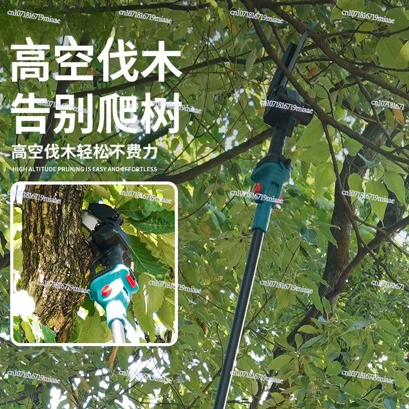 Mini Household Lithium Chainsaw Rechargeable 4/6 Inch High Power Single Hand Outdoor Tree Cutting Saw for Woodworking And Loggin
