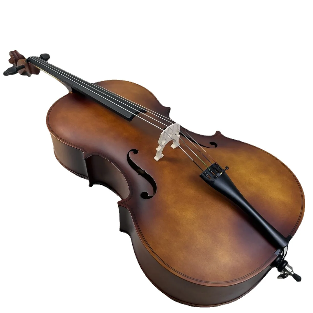 Practice Cello Solid Wood Antique Matte Finish Basswood Cello For Student Beginner Daily Rehearsal Home Performance