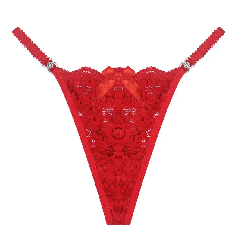 1 stücke Spitze Frauen Höschen Blumen sexy Unterwäsche Frauen Tangas sexy G-String niedrige Taille weibliche Unterhose Perspektive Dessous