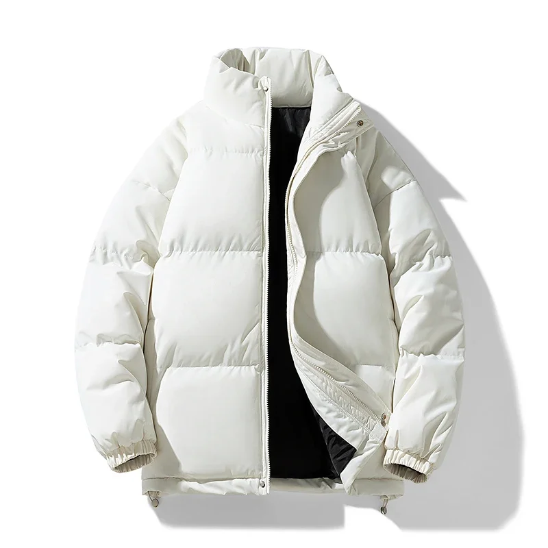 Puffer Jacket Men Thick Warm Parka Plus Size Quilted Jacket Solid Outwear Coats Loose Cotton-padded Men's Clothing Top 7XL 8XL - view 4