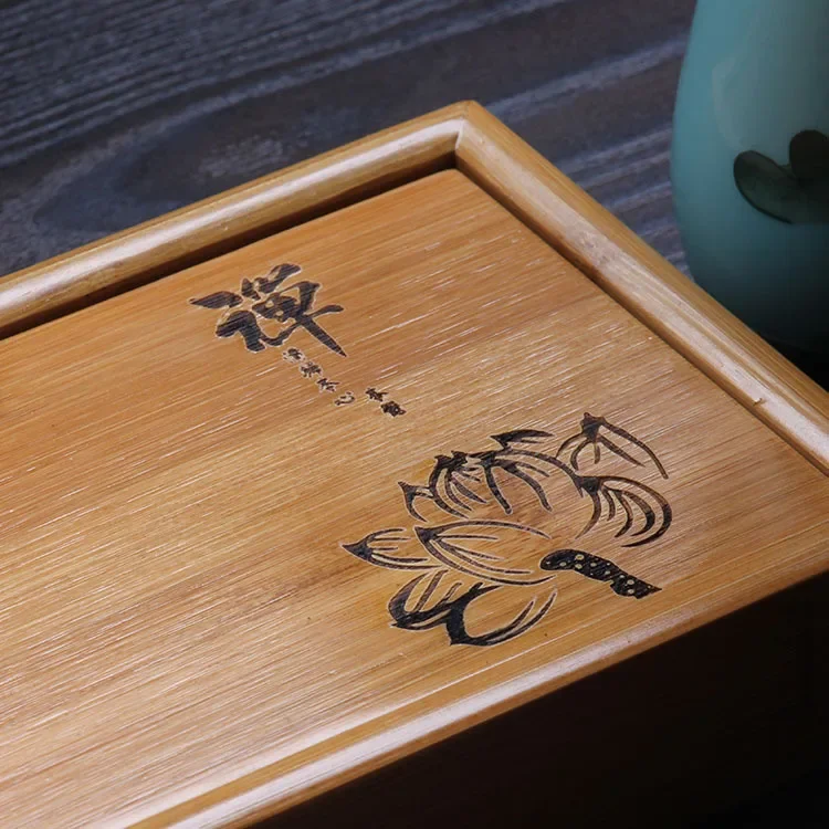 Natural Wood Bamboo puer Tea Tray,Kung Fu Tea set room Board table Chinese traditional culture ceremony tools Tea Set