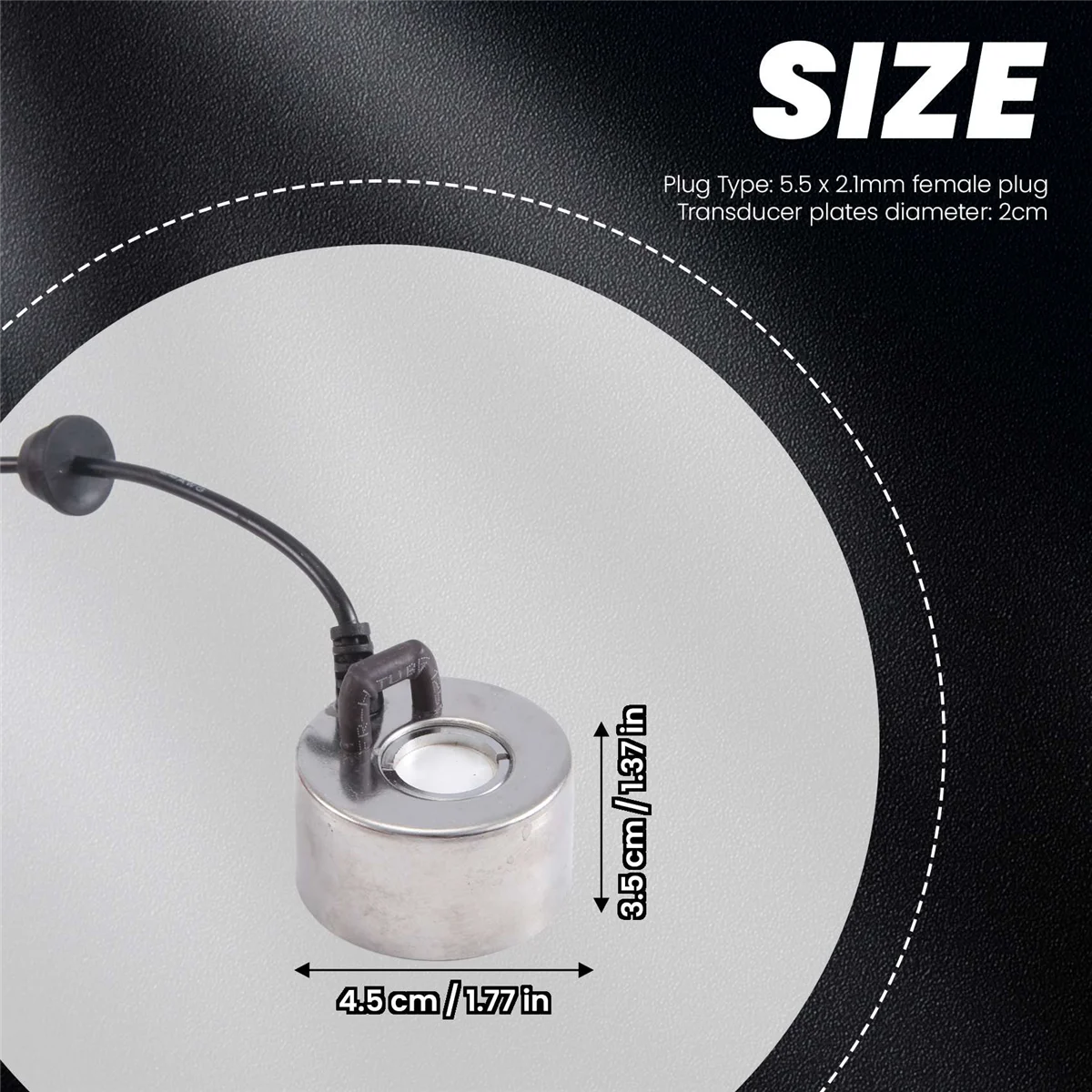 【Today-Only!】Ultrasonic Mist Maker Fogger Water Fountain Atomizer Air Humidifier 24V