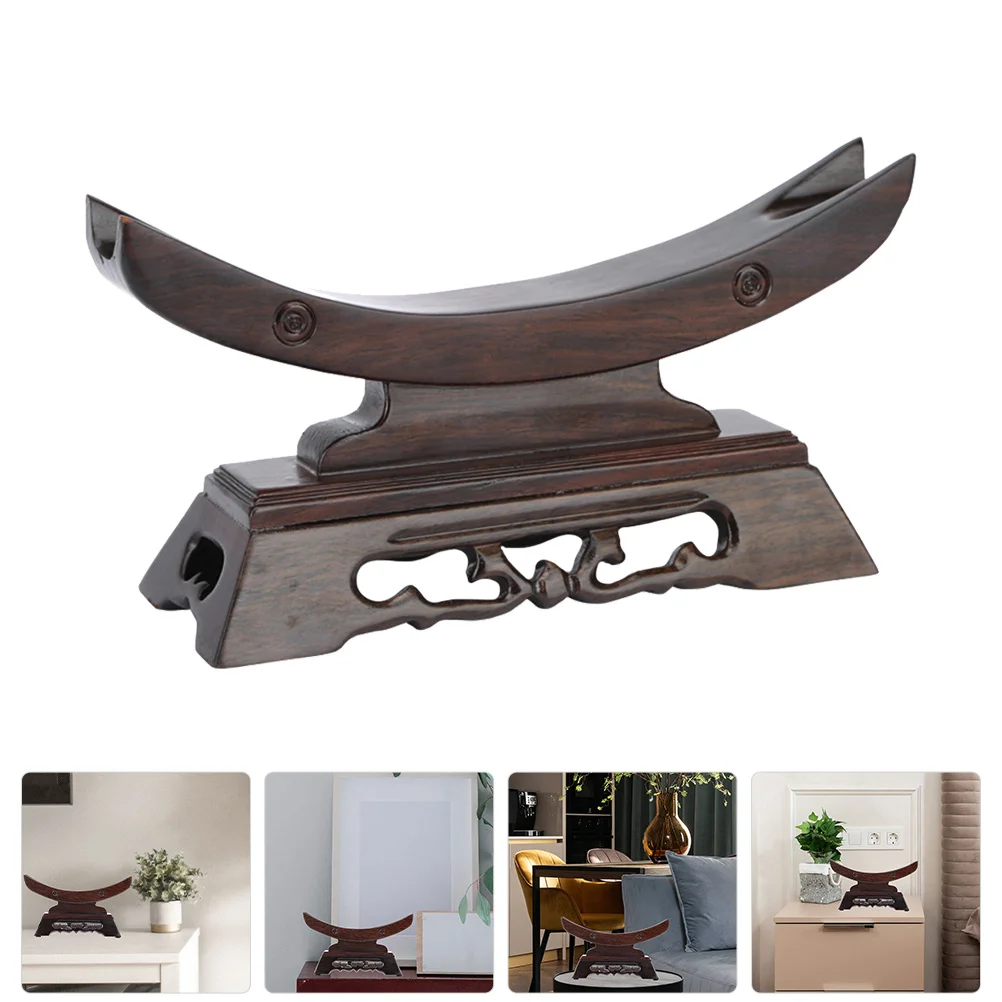 

Solid Sword Display Stand Wooden Bracket Decorative Organizer Desktop Holder Household Supply Sword Display Home Decor