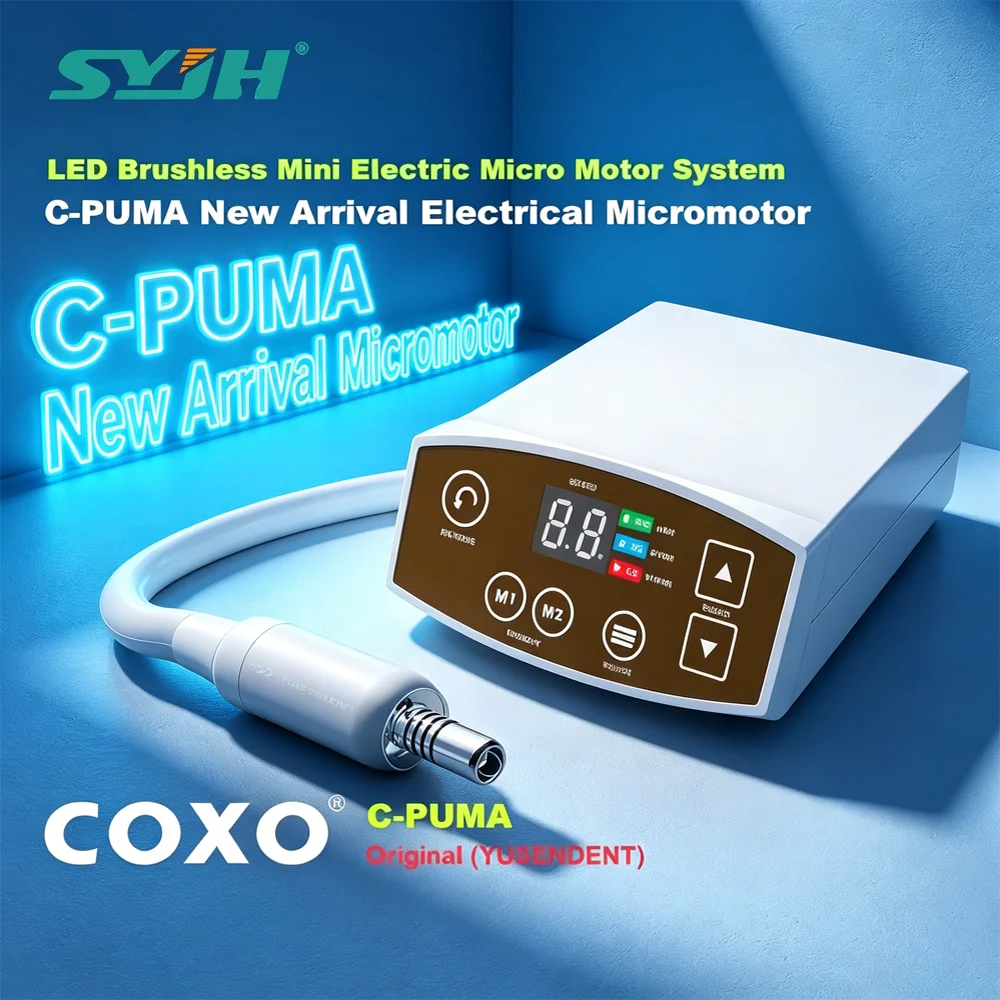 

COXO Powerful LED Brushless Dental Micromotor 120W 3.5N.cm E-Type Low Speed Handpiece Fiber Optic for Dentist Lab Equipment