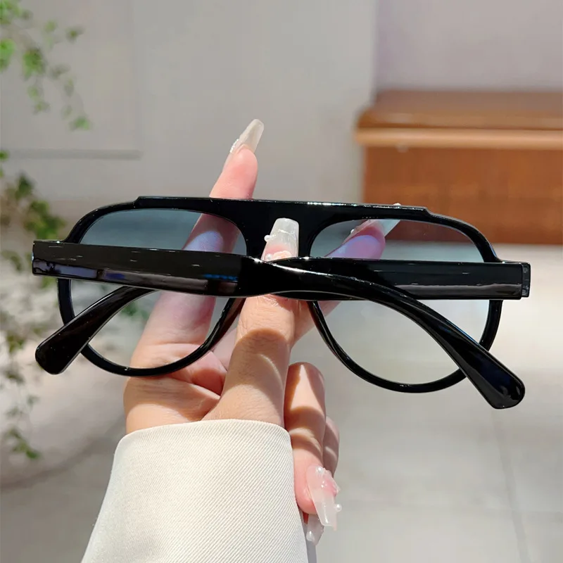 Vintage Brand Designer Oversized Pilot Sunglasses Women For Men Fashion Popular Big Frame Luxury Sun Glasses Punk Eyewear UV400