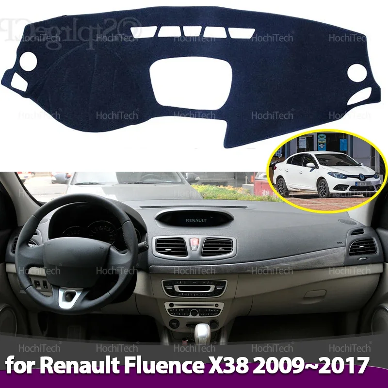 Capa do painel almofada forro do carro anti-uv esteira pára-sol dashmat painel capa para renault megane 3 iii mk3 coupe cc gt