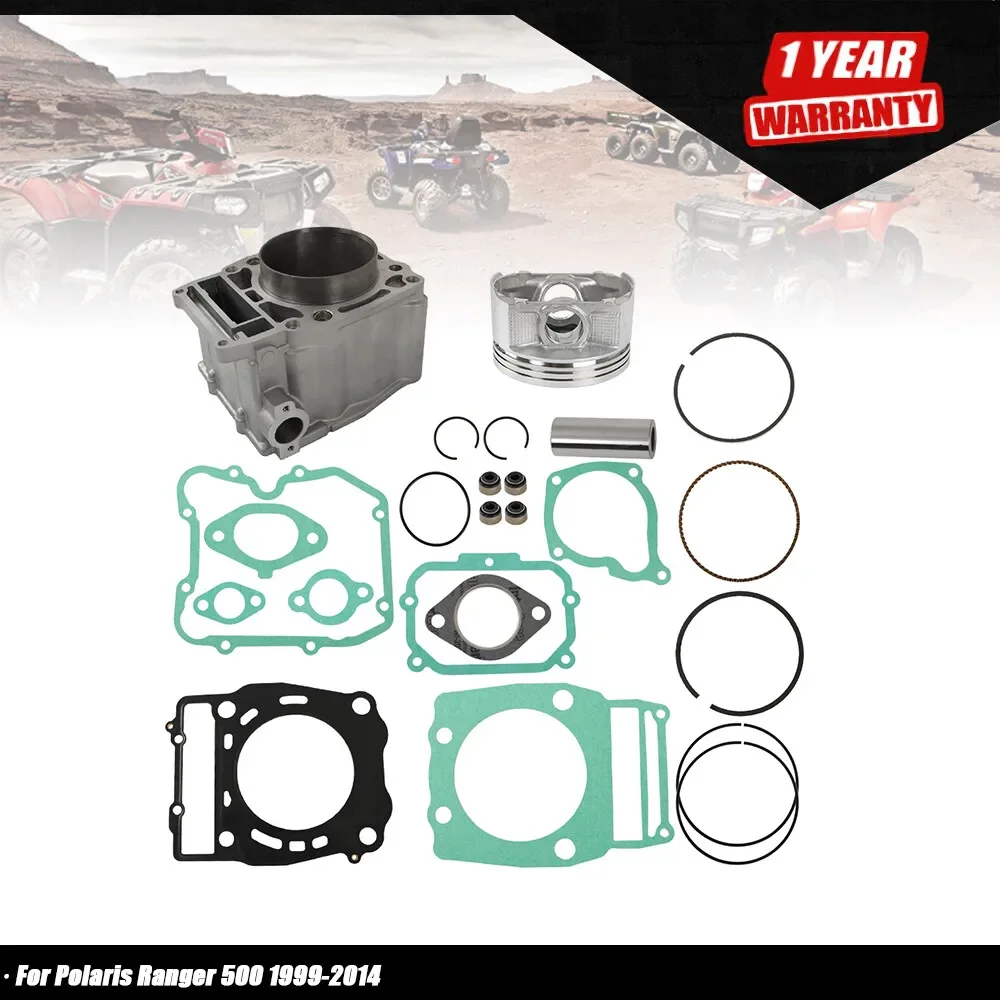 For Polaris Ranger 500 1999-14 cylinder piston Top End Rebuild Kit Engine Motor