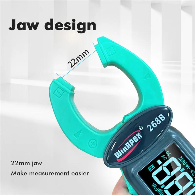 

AK25-Winapex 268B Intelligent Large Screen AC-DC Leakage Meter AC Leakage Clamp Meter 600MA-60A Multi-Function Leakage Current M