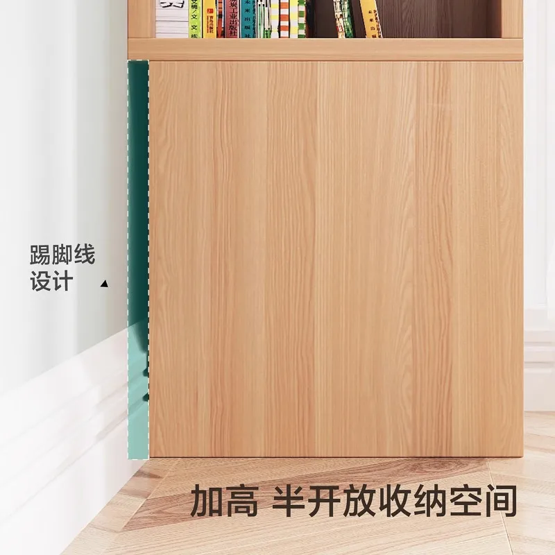 Solid wood corner bookcase corner bookcase corner cabinet Nordic living room bedroom modern minimalist floor shelf