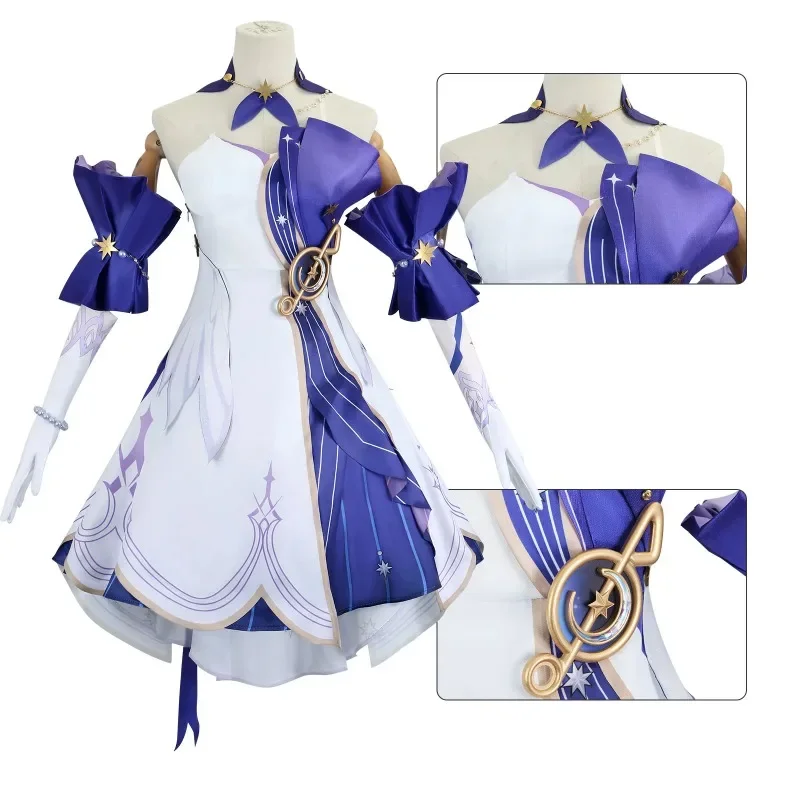 

2024 NEW Robin Cosplay Costume Game Honkai Star Rail Carnival Uniform Wig Anime Halloween Costumes