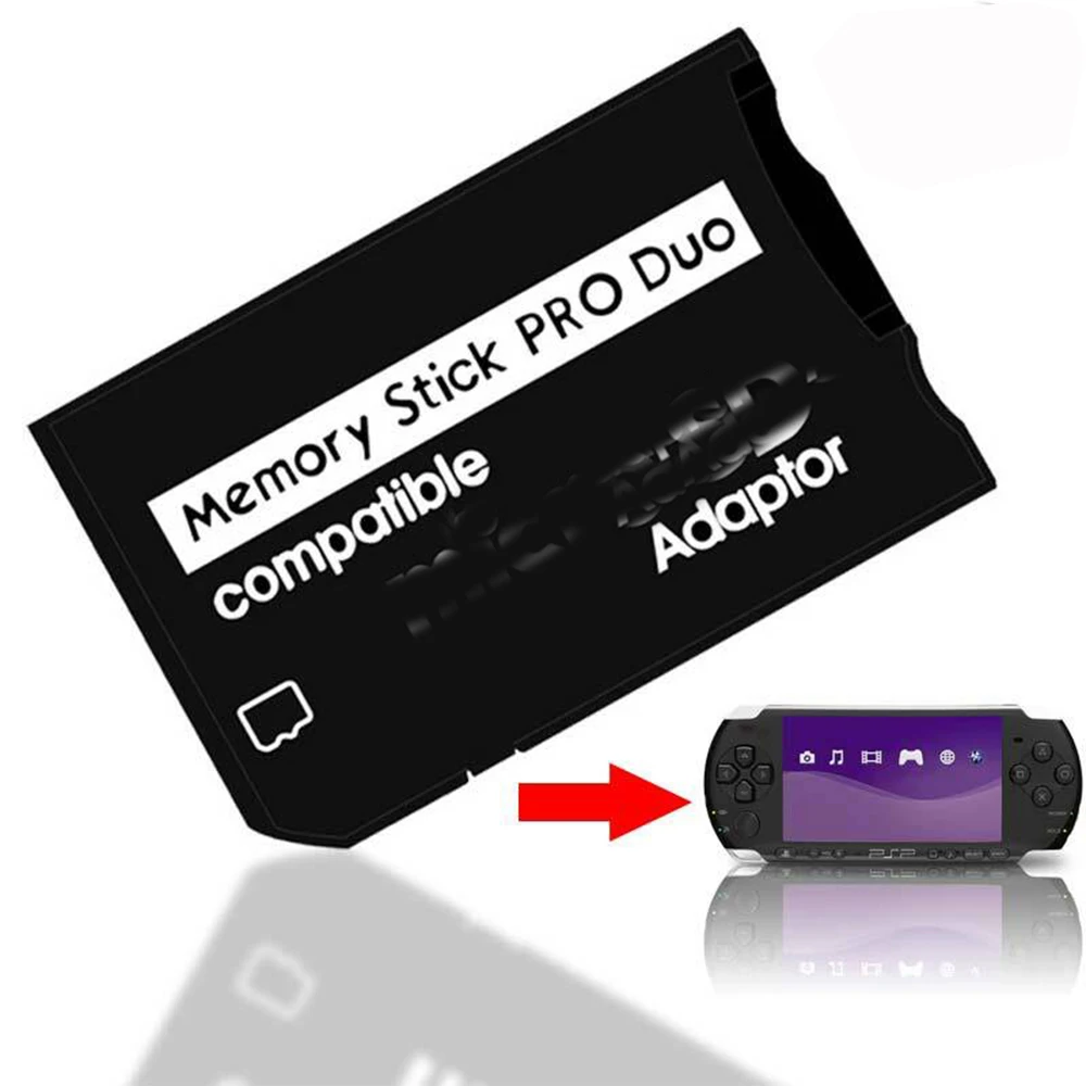 Adaptador Genuino SDHC TF a Memory Stick MS Pro Duo para PSP 1000 2000 3000