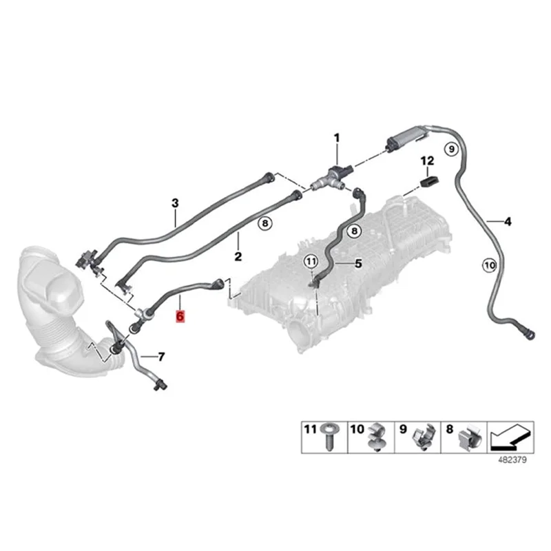 

Line Vacuum Tube Valve Fuel Tank Sucking Jet Pump For BMW 1 2 3 7 Series 3 Series GT 13907643100