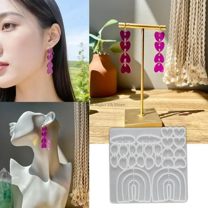 

Irregular Themed Earrings Pendant Mold Silicone Mould for Craft Enthusiasts