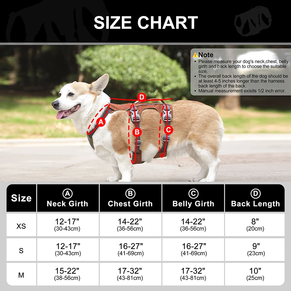 Reflective Dog Harness Adjustable Dog Harnesses Vest With Handle Durable Pet Training Walking Vest for Small Medium Large Dogs