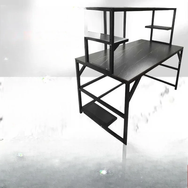 Lighting Repair Desk Office Computer Workbench Home Game E-sports Table Simple Game Desk Computer Desk Shelf