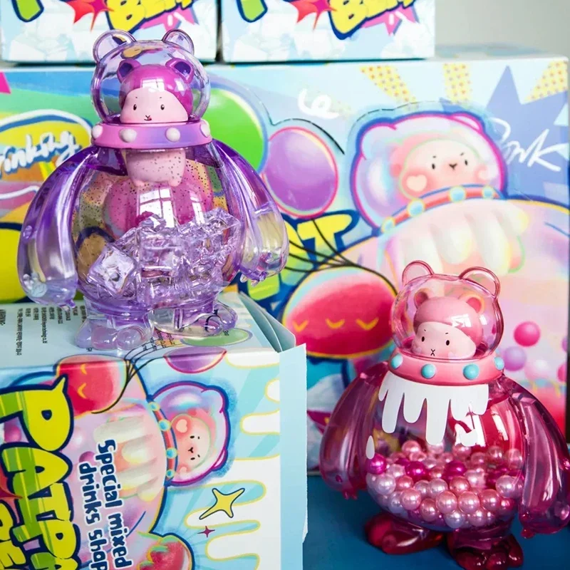 Heyone Kawaii Paipai Special Mixed Drinks Shop Series Anime Figure Guess Bag Ornament Figurines Home Decor Dolls Model Girls Gif