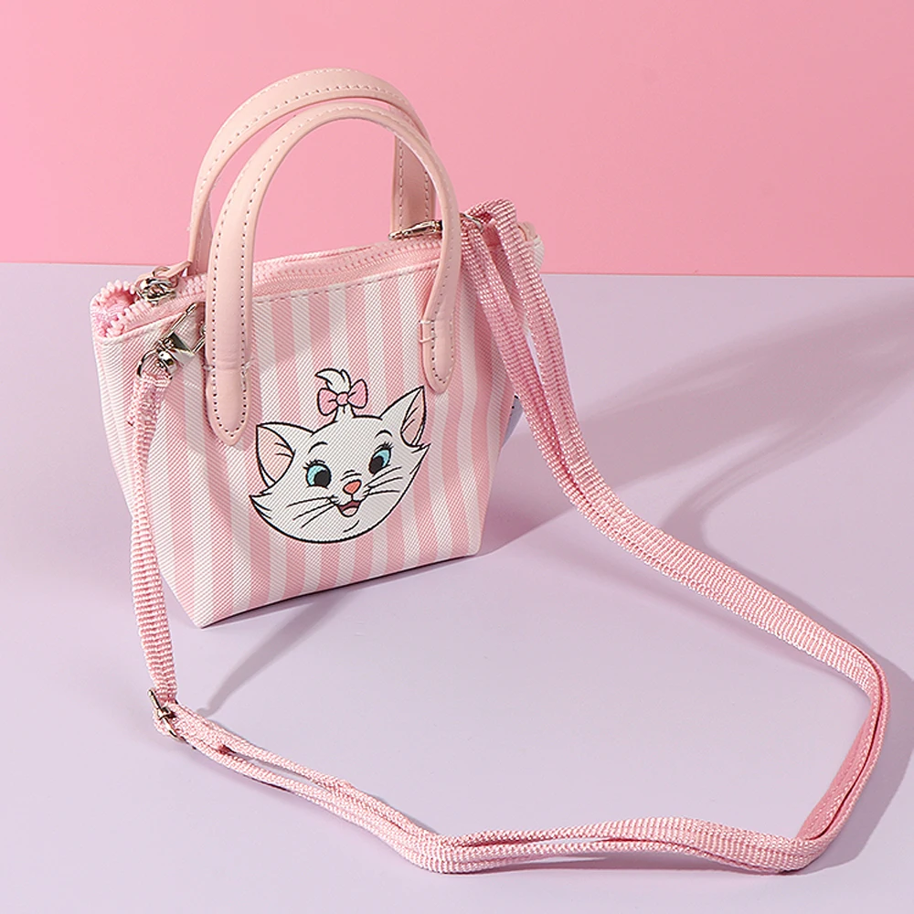 Miniso Disney Anime Figur Luzifer Marie Katze Mini Aufbewahrung taschen Handtasche Cartoon süße süße Mädchen tragbare Geldbörse Umhängetasche