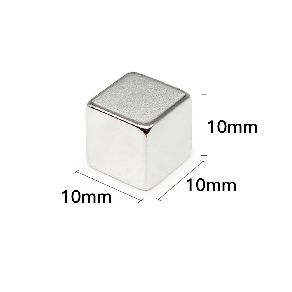 10x10x10mm Square Magnets Strong Powerful Magnetic 10*10*10mm for Fridge, DIY, Building, Scientific, Craft, Education 10mmx10mmx