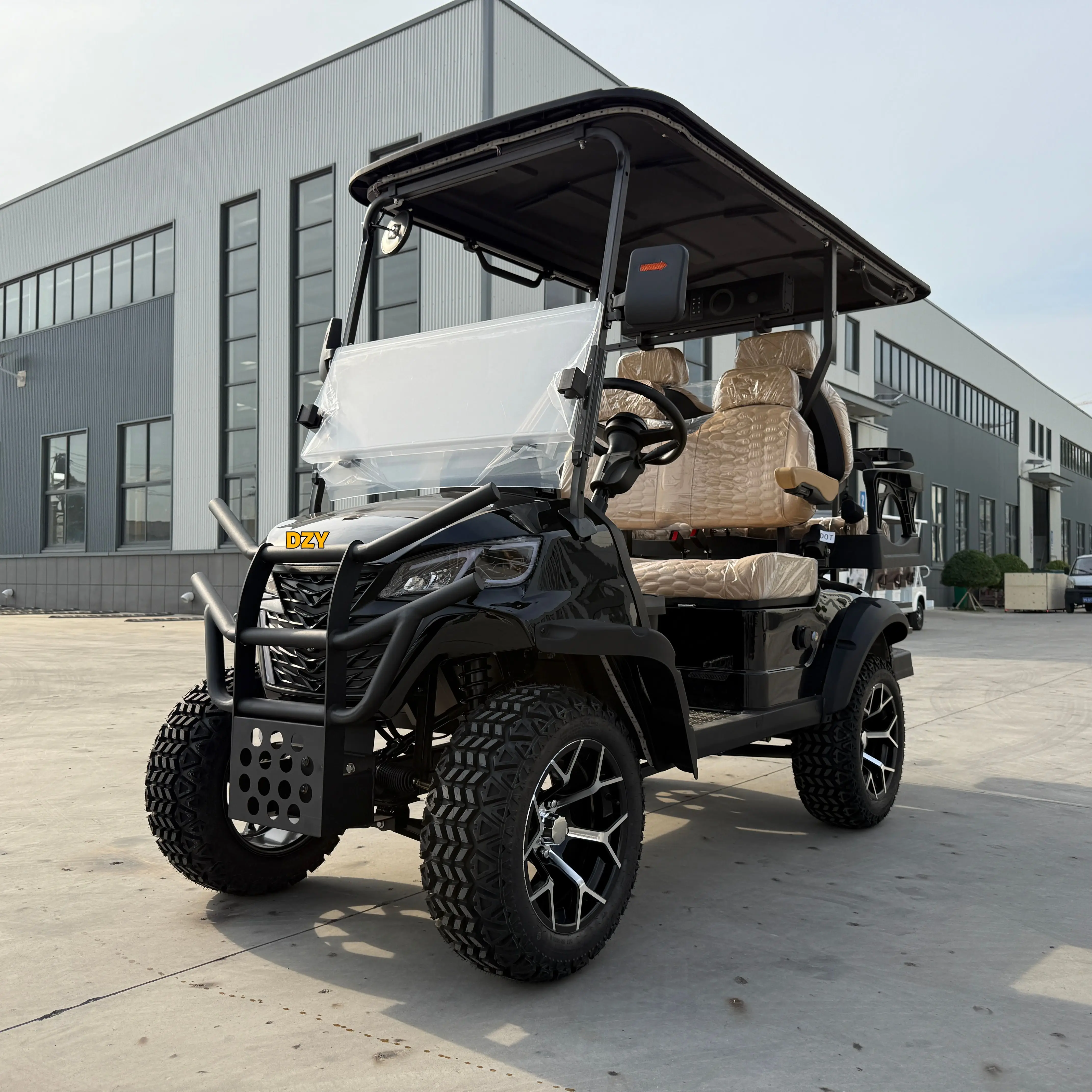 Brand new factory price; High performance lithium battery electric four seater golf cart; Off road vehicles have CE EEC certific