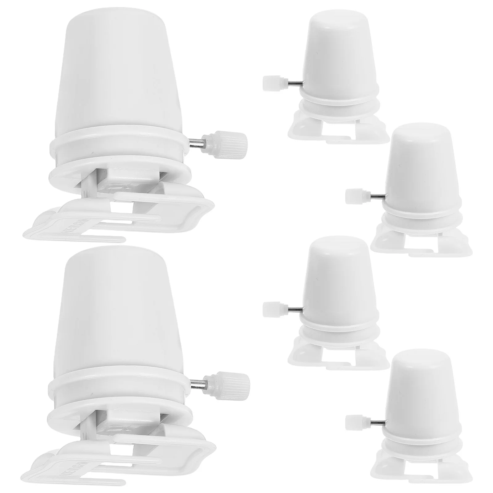 아바오담 6개입 시계태엽 로봇 장난감 바람으로 움직이는 동물 메커니즘 부품 부활절 공예 액세서리 화이트