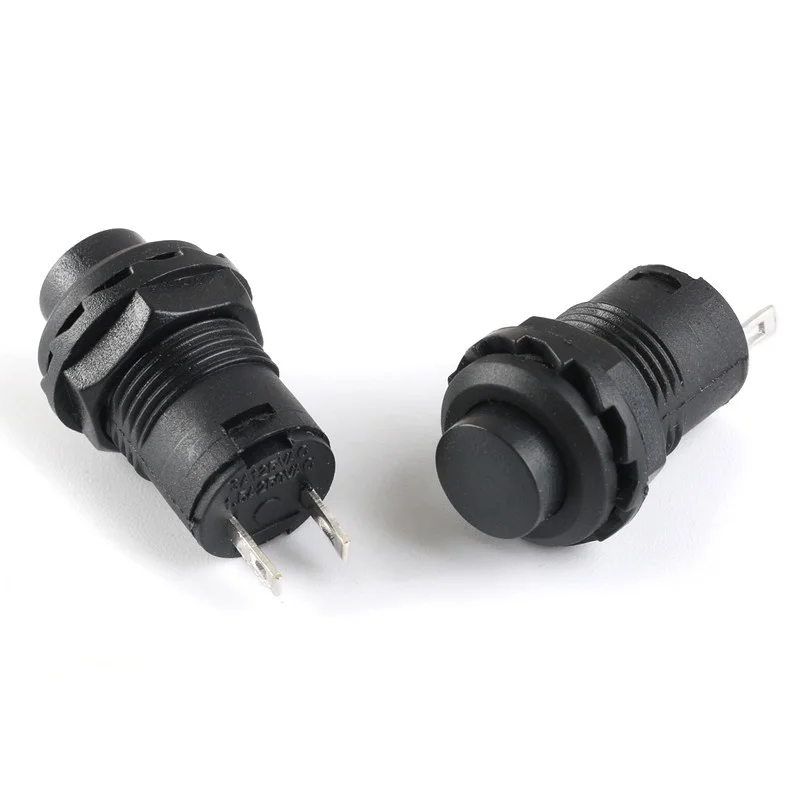 10pcs DS-428/427 12MM Circular button switch Locked self-locking unlocked self resetting