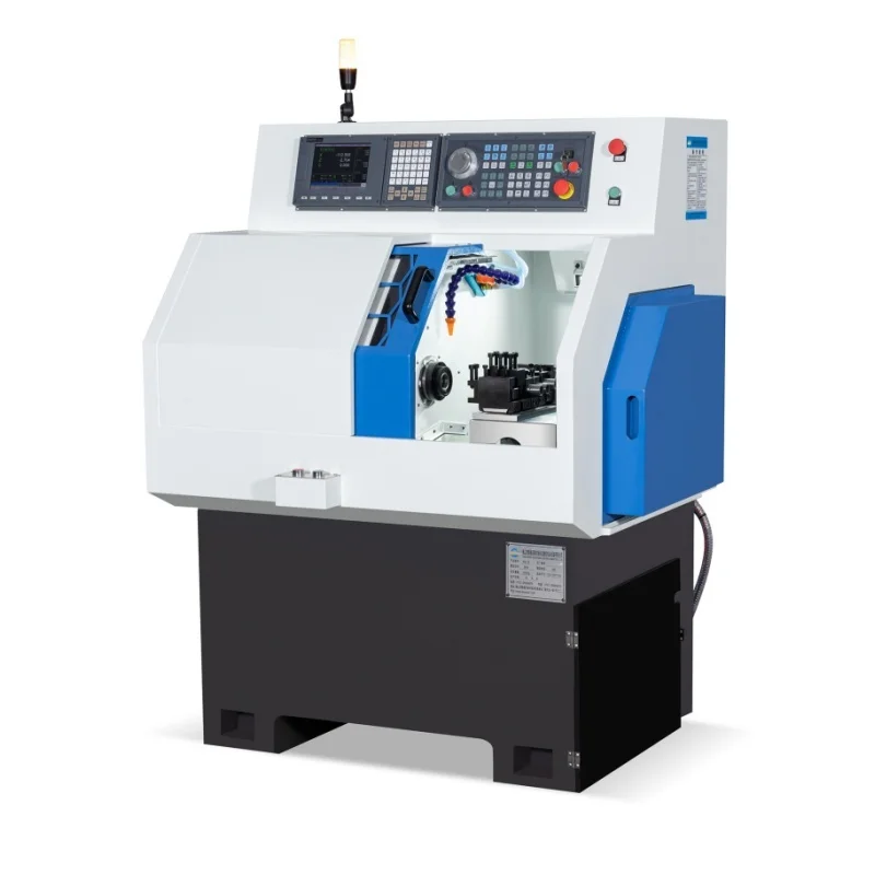 Horizontal Type 2 Axis Mini New Oil Thread Pipe Automatic Cnc Lathe Hine For All Types Of Metals 3D 600 420 Mm