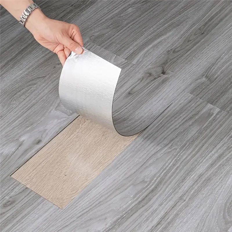 

ABFS Wood Grain Wall Stickers Self-Adhesive Wall Stickers Flooring DIY Peel And Stick Wood Grain Strips D