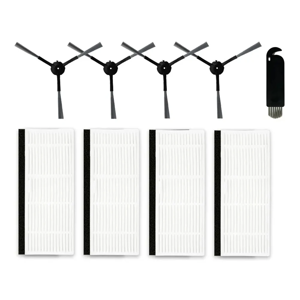 9pcs Side Brush Filter Cleaning Brushes For Cecotec For Conga 5290 Ultra Robot Vacuum Cleaner Accessories