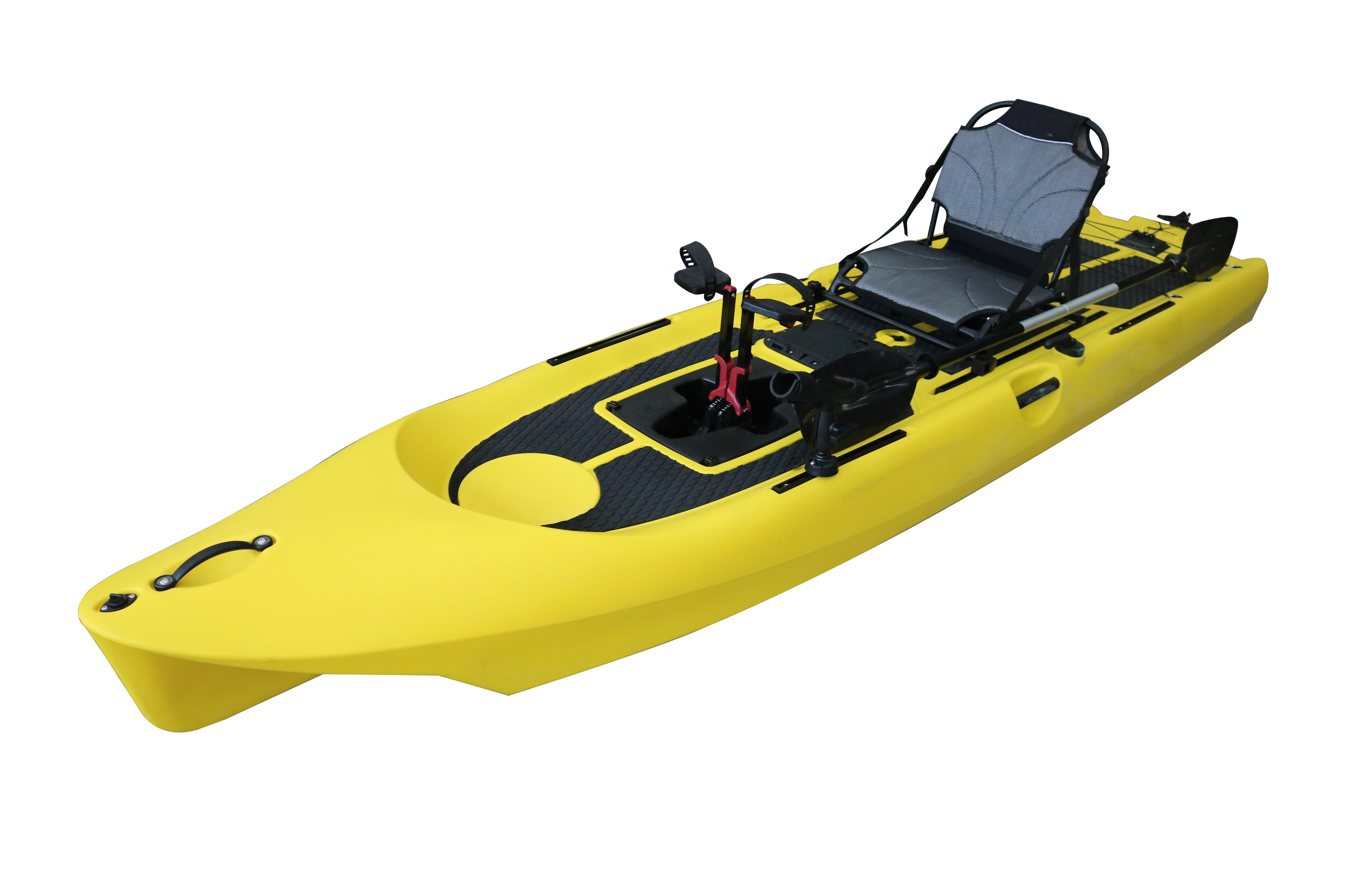 Materiale di alta qualità Impermeabile antiscivolo 12 piedi SUP Sit on Top Kayak da pesca con pedali