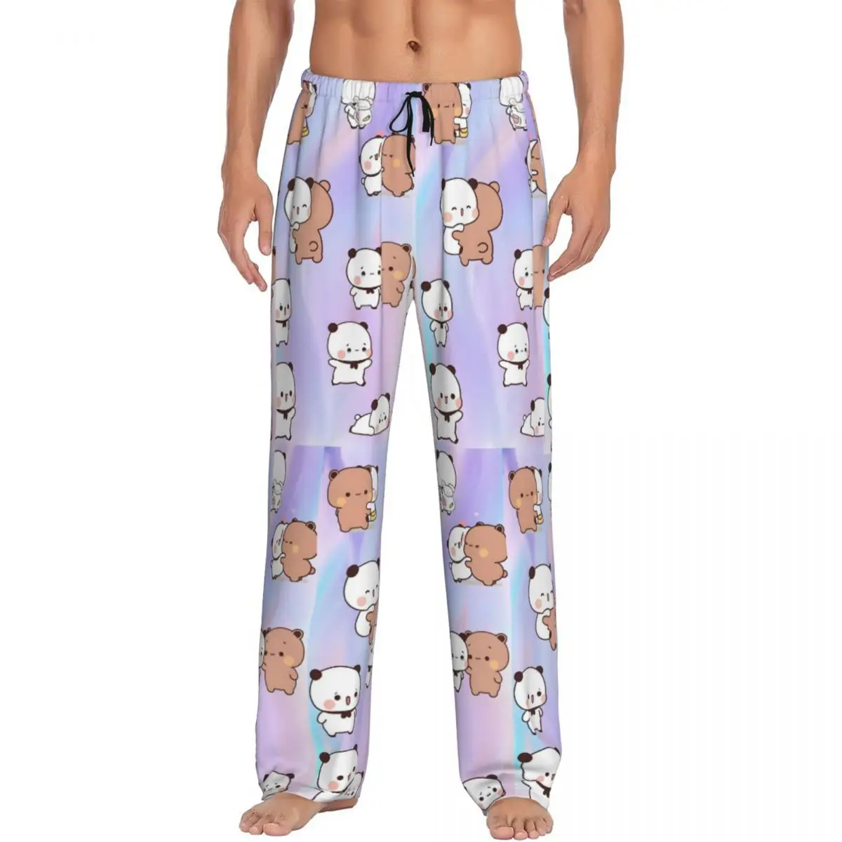 

Custom Men Bubu Dudu Pajama Pants Print Animation Sleep Sleepwear Bottoms with Pockets