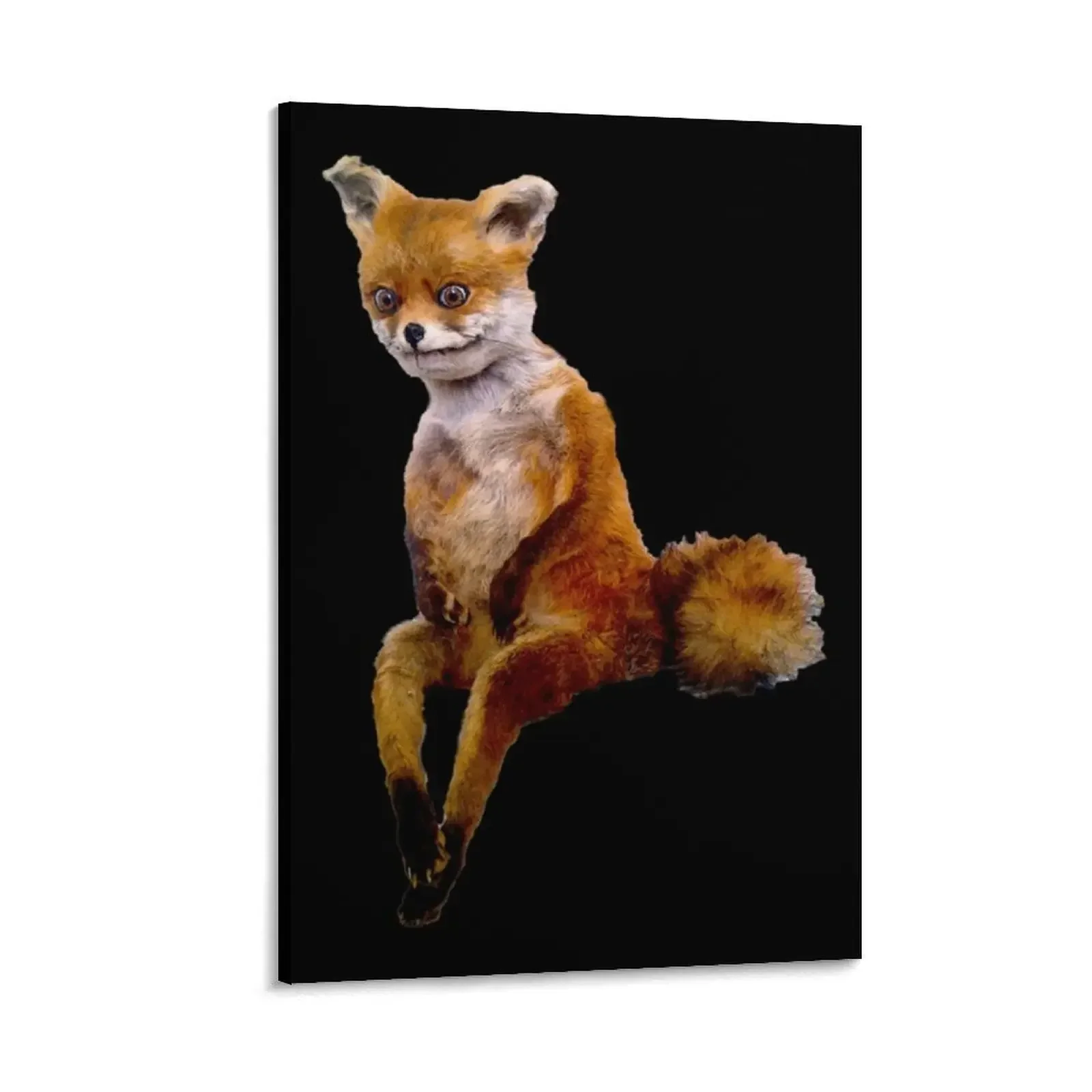 

Stoned fox the Taxidermy Fox Meme Canvas Painting bedroom decor Decoration for home paintings wall decor ornaments for home