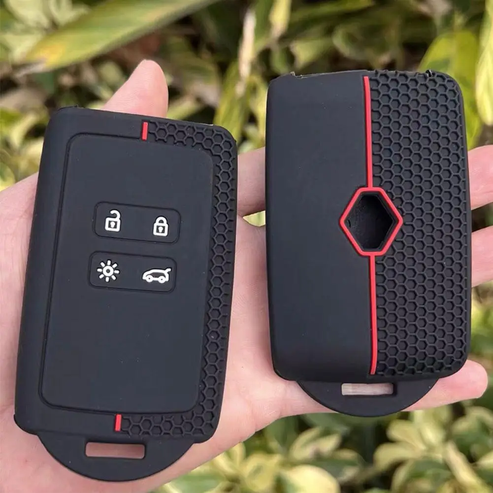 Auto Key Bag Silicone Key Case Cover For Renault Austral Captur Arkana Koleos Zoe Scenic Dacia Sandero Duster Logan Jogger
