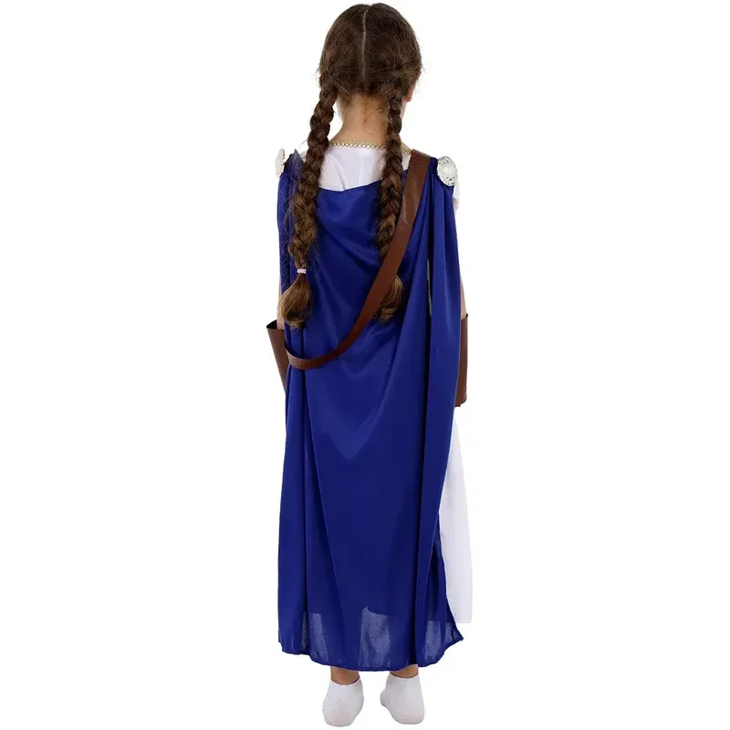 Halloween Child Greek Hunting Goddess Artemis Cosplay Costume Girls Kids Purim Book Week Halloween Carnival Party Fancy Dress