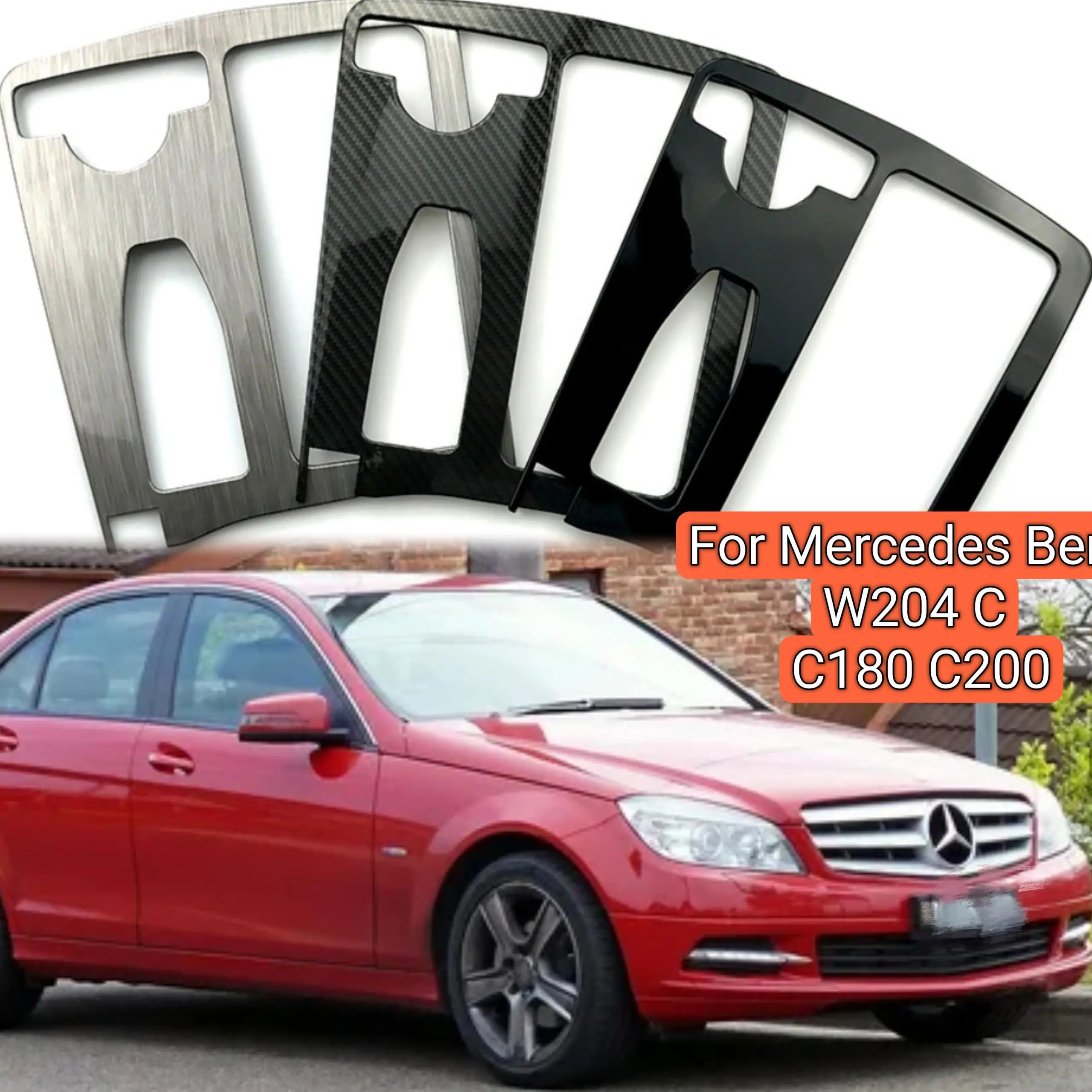 

Крышка держателя чашки для напитков, крышка затвор центральной консоли, внешняя крышка рамки для Mercedes Benz W204 C C180 C200, внутренняя отделка с левым приводом