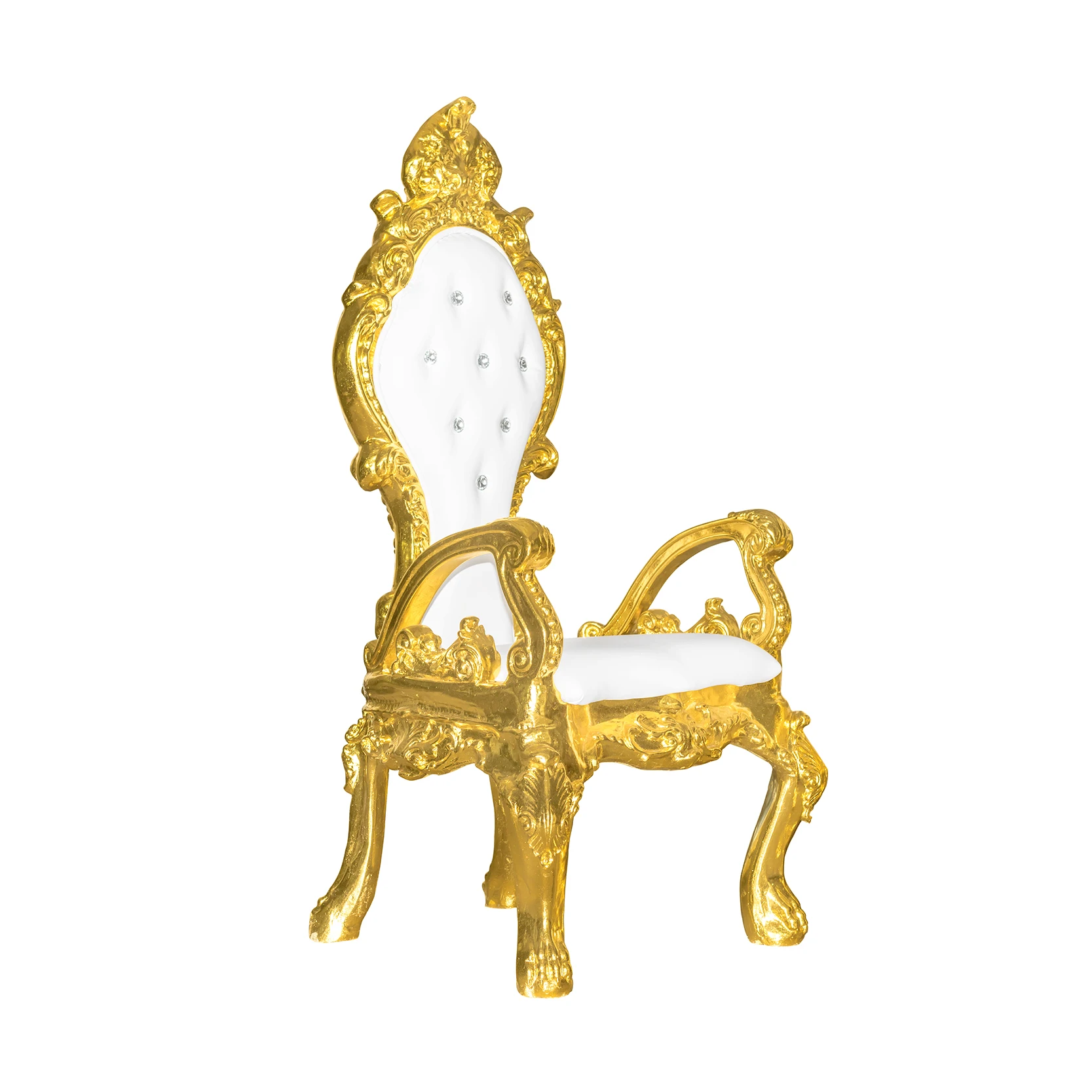 

High Back Bridal Chair Royal Gold Throne King Chair
