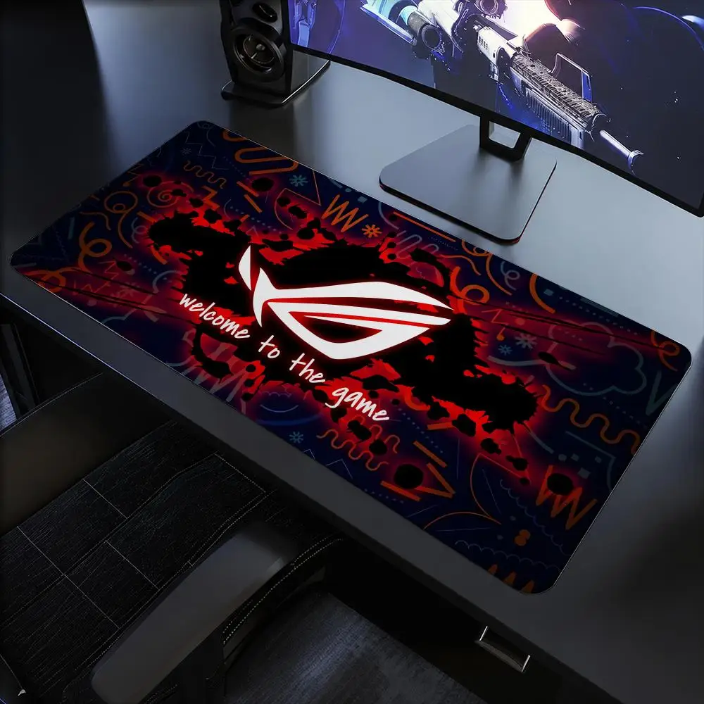 R-ROG-S Gaming Mouse Pad Mouse Pad Anti-Slip Rubber Base Extended Desk Mat For Gamers Office Computer Accessories