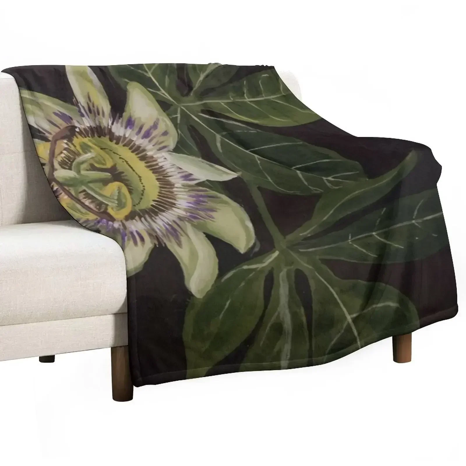 

Passiflora Throw Blanket Large Luxury Thicken Nap Furry Blankets Fashion Sofas Cute Blankets