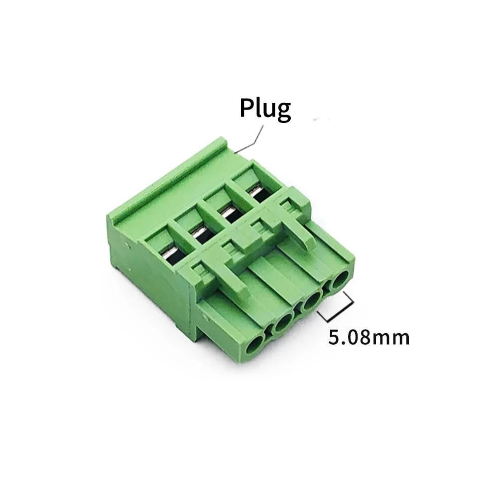 (10 PCS) KF 2EDGKA 5.08mm 5.0mm Solderless Plug-in Terminal Block JM 15EDGKA 5.08 / 5.0 Side Outlet Upright Plug 2~24Pin
